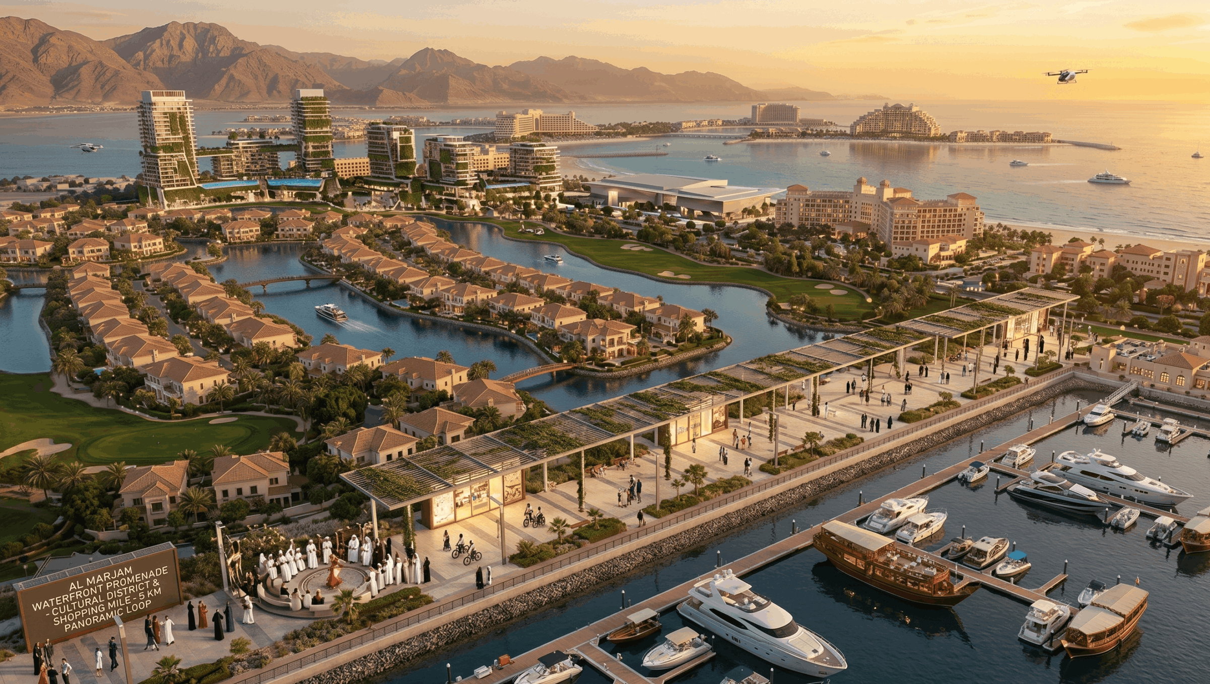 Al Marjan Island walk for couples