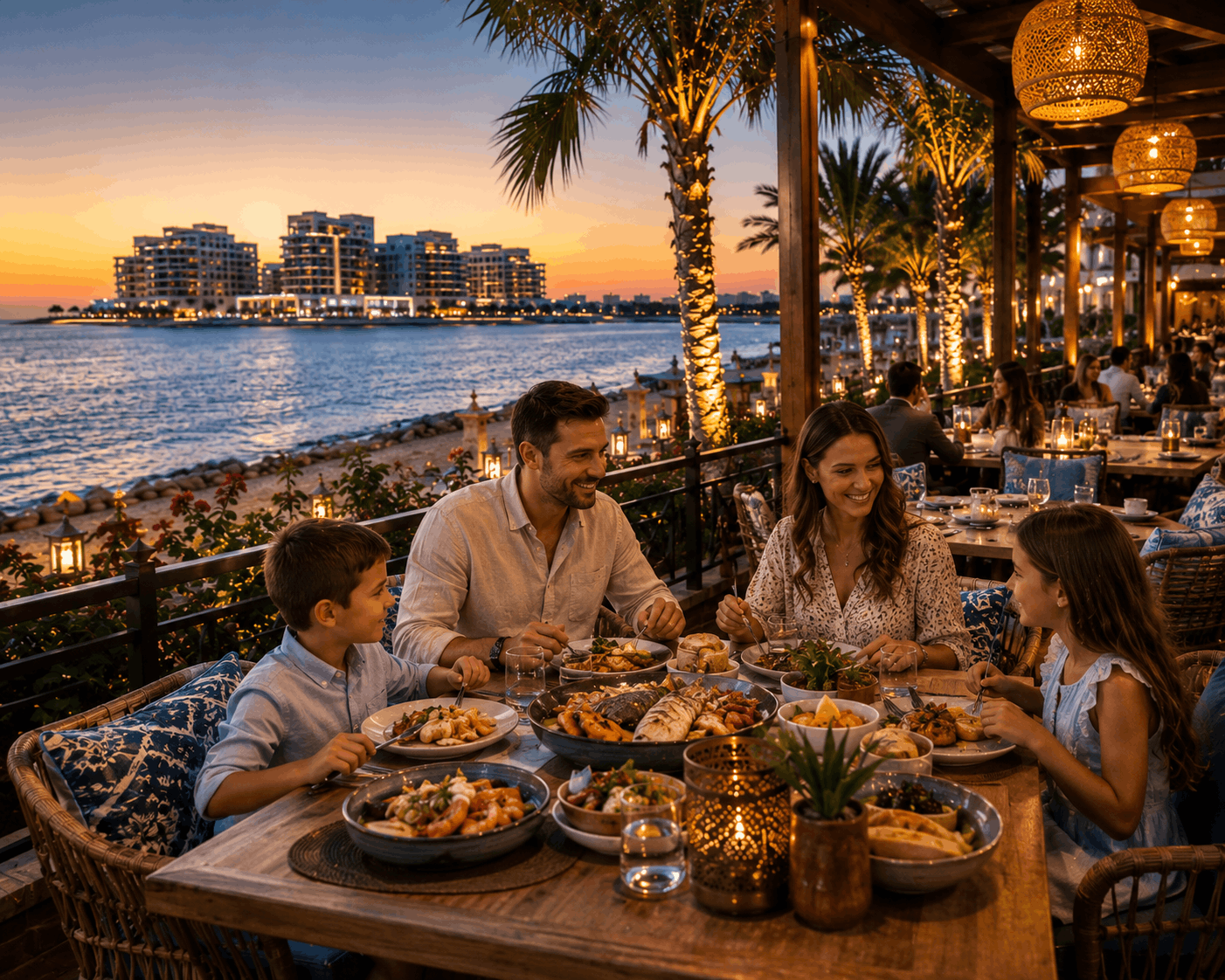 Best Al Marjan Island restaurant for families