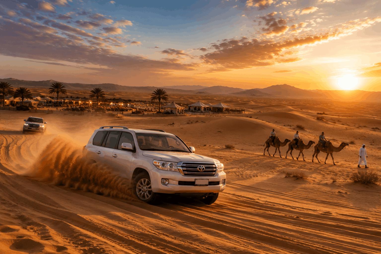 Family desert safari