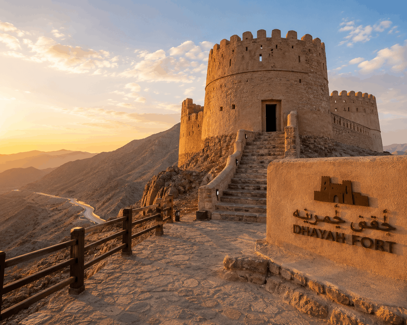Dhayah Fort hilltop ruins