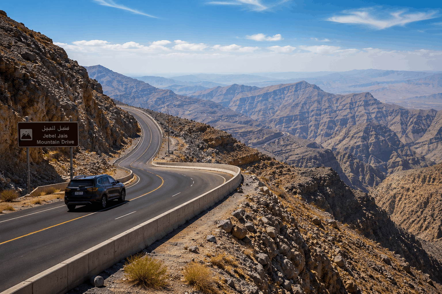 Jebel Jais mountain drive