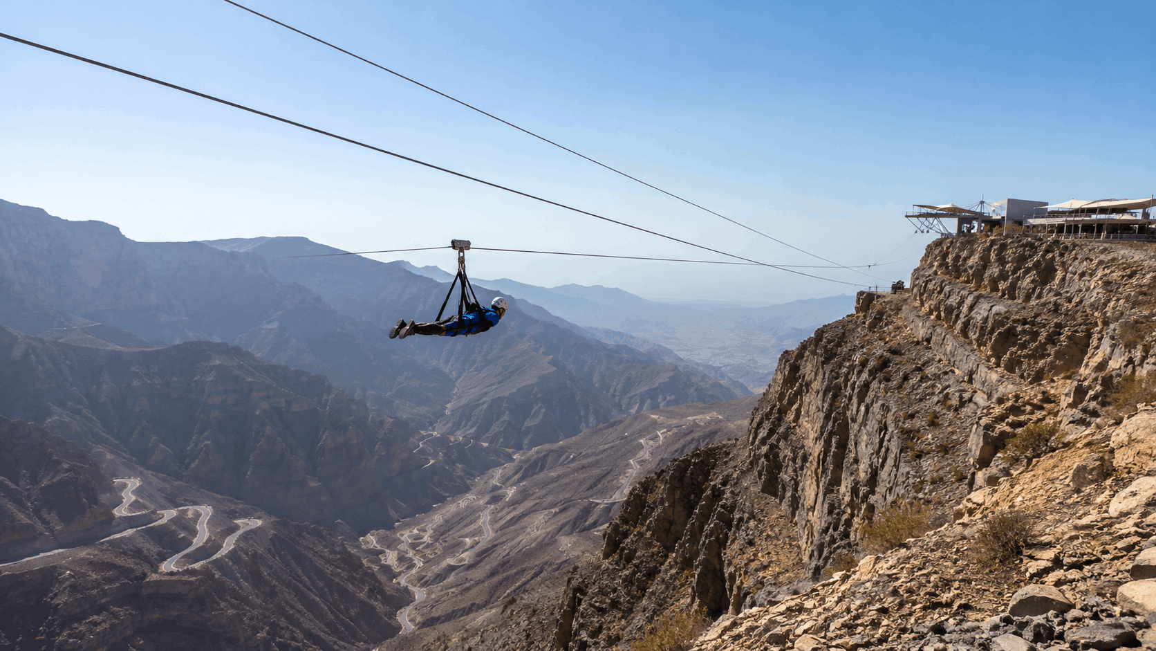 Jebel Jais zipline for families