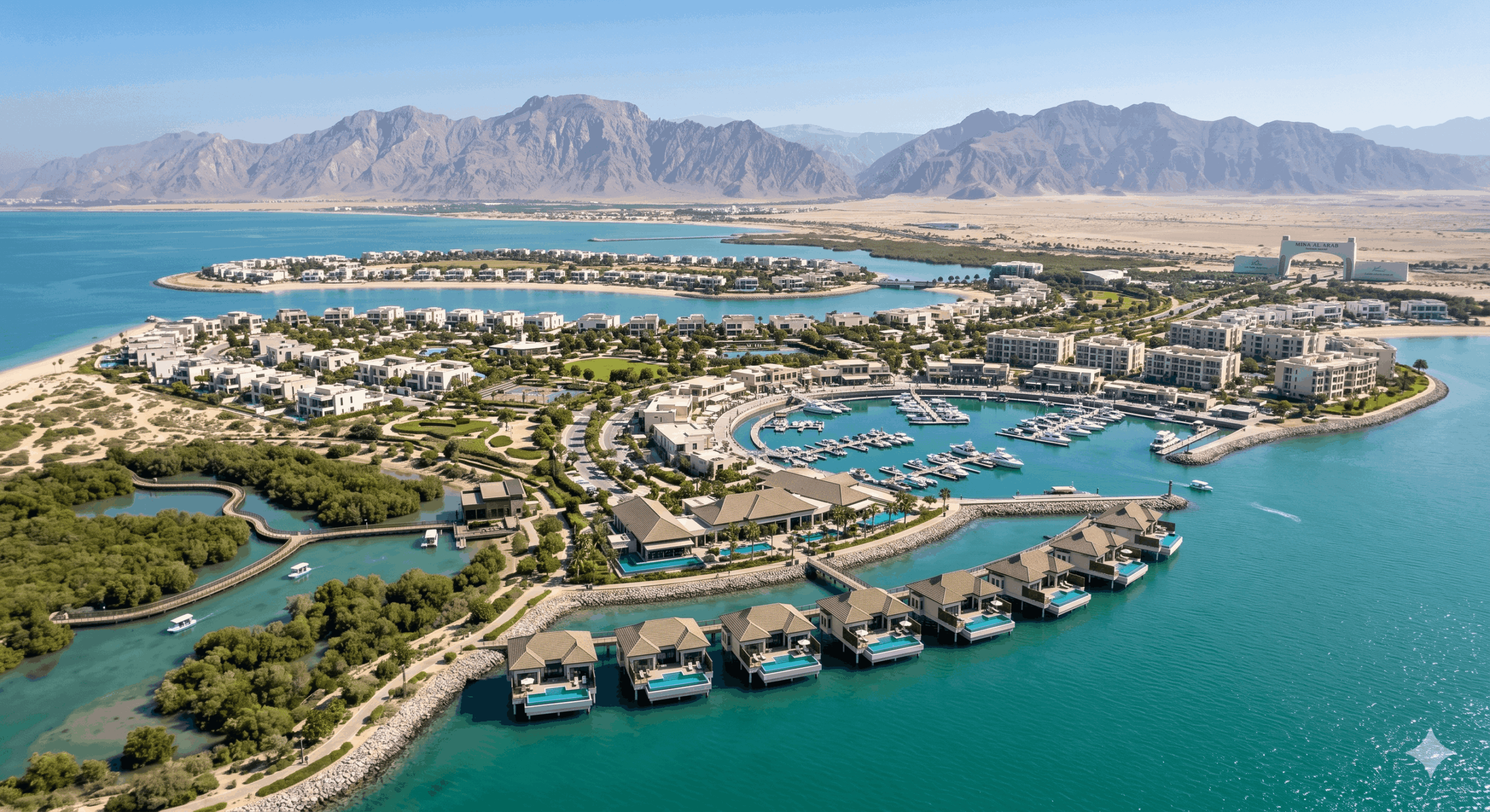 Mina Al Arab coastal area