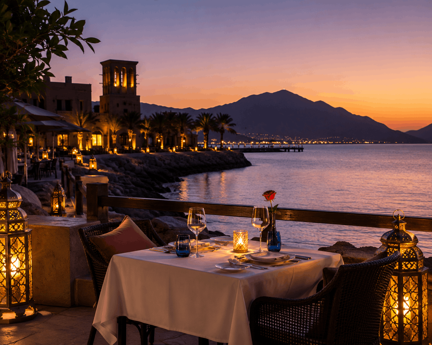 Romantic restaurants in Ras Al Khaimah